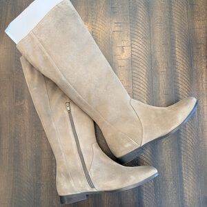Seychelles Taupe Suede Knee High Boots